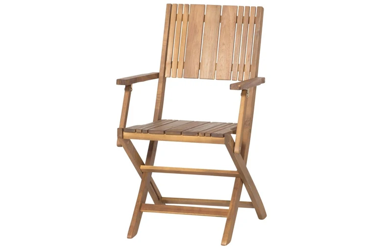 Siena Garden Falun 120555 Fold-Up Chair Acacia Wood FSC 100% Galvanised Steel Fittings