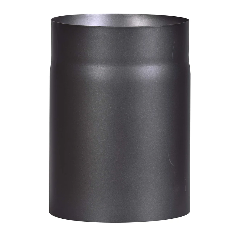 FIREFIX R180/2 Stove Pipe Made of 2 mm Thick Steel (Smoke Tube) 180 mm Diameter for Stoves and Fireplaces Senotherm Black 250 mm Long