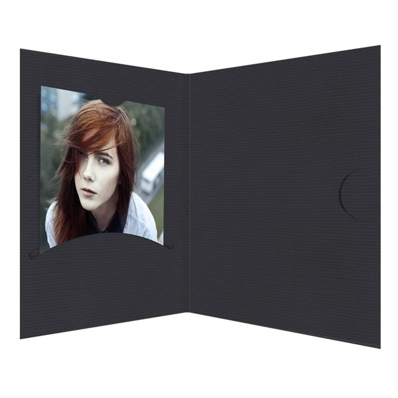 1 x 100 Daiber cartoncin. Opti-Line Up Photo 7 x 10 cm black [15034] - Image 1