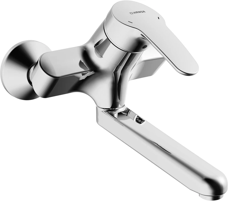 Hansa Mix Sink Wall Fitting 01948183 - Chrome XS Tap