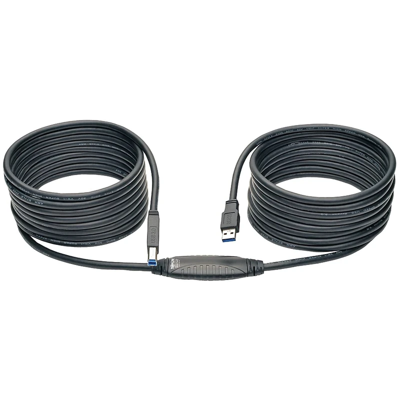 Tripp Lite USB 3.0 SuperSpeed Active Repeater Cable A Male/B Male, 7.62 m (U328-025) - Image 1