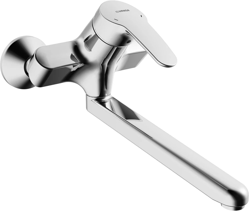 Hansa Mix Sink Wash Basin Mixer Tap, Bathroom Fixtures Water Tap, Wall Mounted 01692283