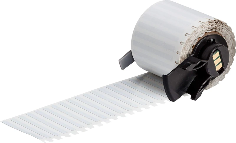 Brady PTL-27-717 B-717 Label, Gloss, Static Dissipative Polyimide, 0.125" H x 1.500" W, White, 750/Roll (Pack of 750)