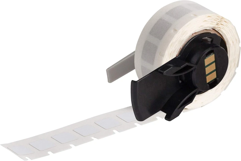 Brady PTL-3-718 B-718 Label, Static Dissipative Polyimide, White, 500/Roll, 0.375" H x 0.375" W, Gloss (Pack of 500)