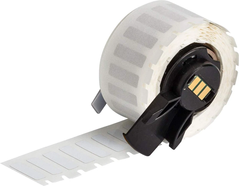 Brady PTL-9-717 B-717 Label, Gloss, Static Dissipative Polyimide, 0.200" H x 0.650" W, White, 750/Roll (Pack of 750)