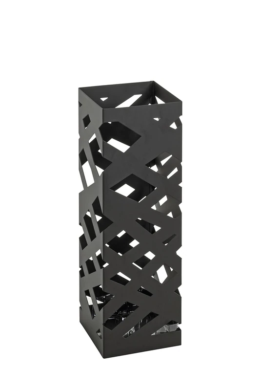 HAKU Umbrella Stand Black, Metal - Dim.: W 16 cm X H 48 cm X D 16 cm, Style: Modern