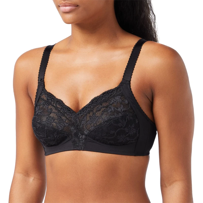 Triumph Women's Delicate Doreen N, Non-Wired Bra, Black
