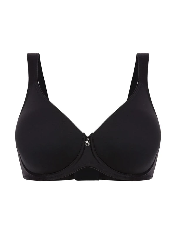 Felina Pure Balance 206201 Underwired Spacer Bra, Black, 32DD