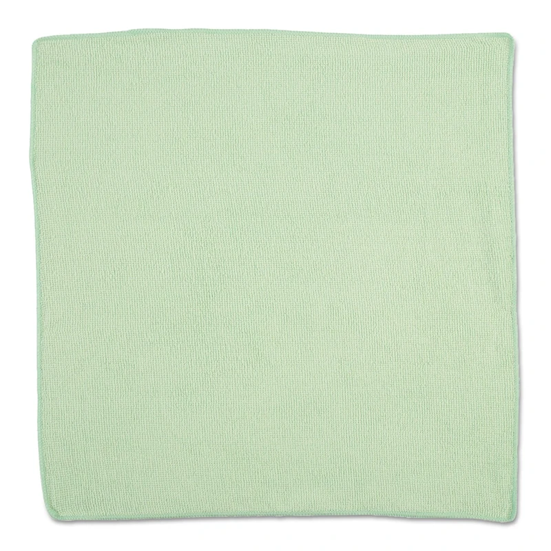 Rubbermaid Commercial Microfibre Cloth, 40cm x 40cm, Green (Pack of 24 Cloths) 1820582