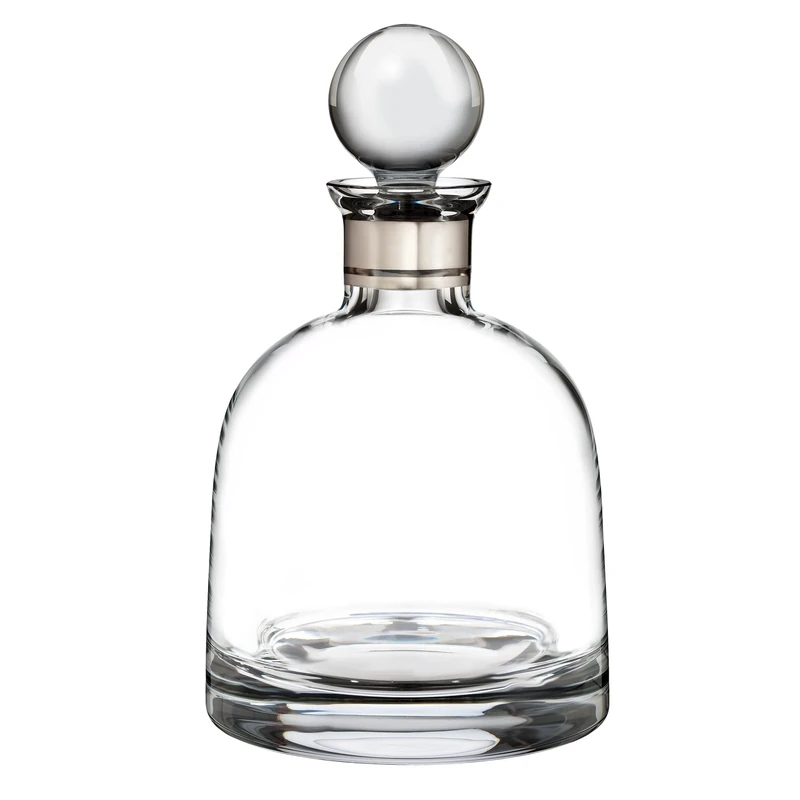 Waterford Elegance 40001118 Decanter Short Platinum Band, 0.8ltr Crystal