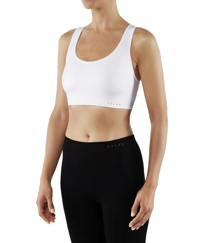 FALKE Women's Madison Low Support W Sb Functional Yarn For Low-Impact Activities 1 Piece Sports Bra, White 2860, XL