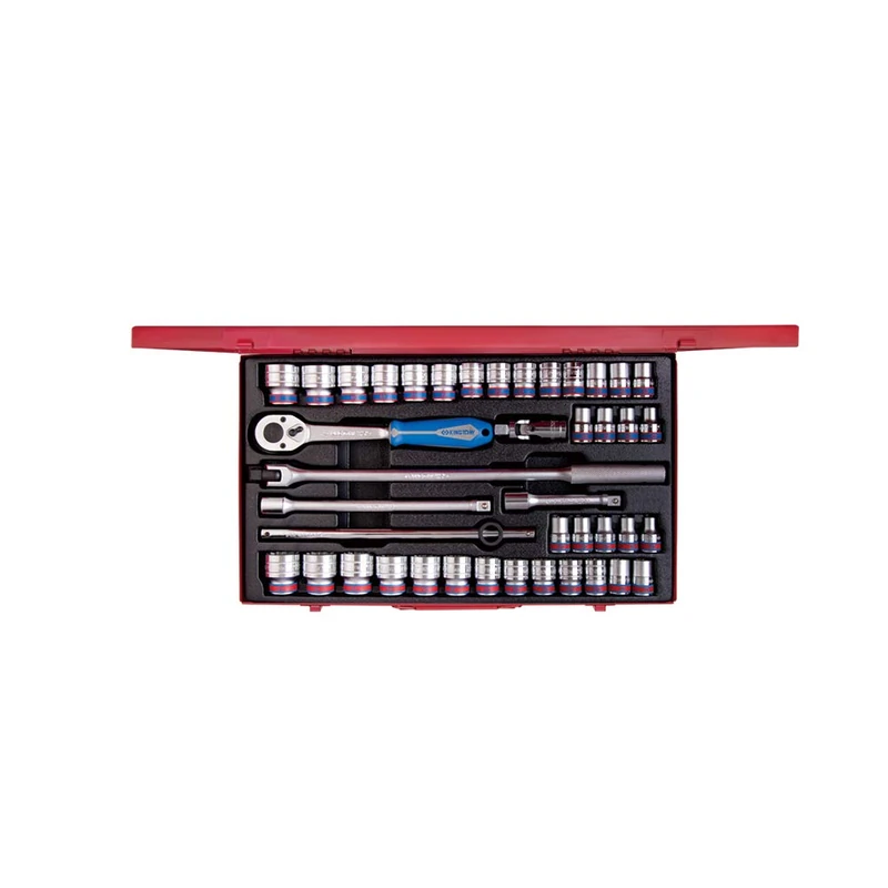 king tony 4042CR02 12-Points Socket, 1/2-inch, Set of 42