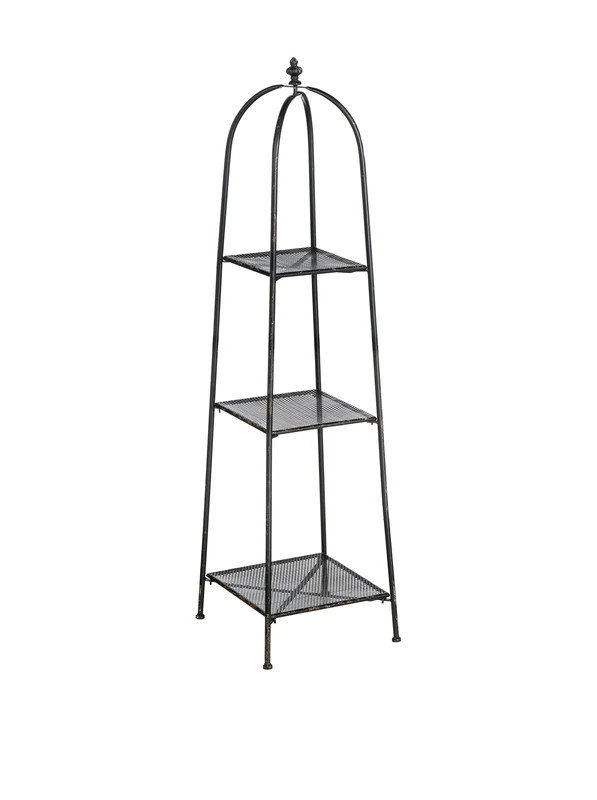 Premier Housewares New York Loft 3-Tier Shelf Unit, Black