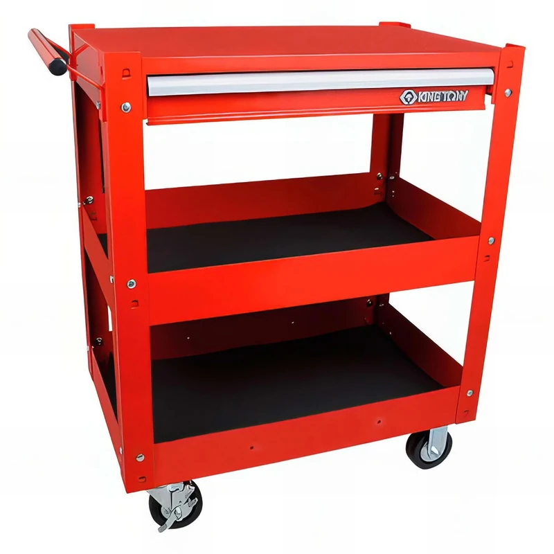 king tony 874411B Tool Trolley with 3 Shelves and 1 Drawer