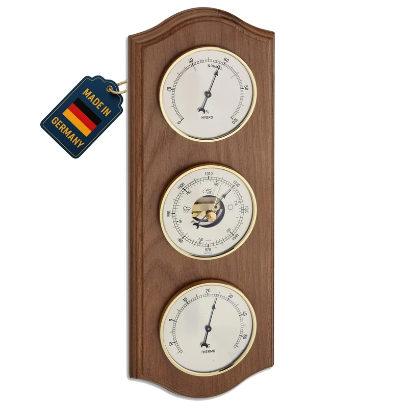 TFA 20.1076.01B Oak 3 Dial Indoor Analogue Weather Station