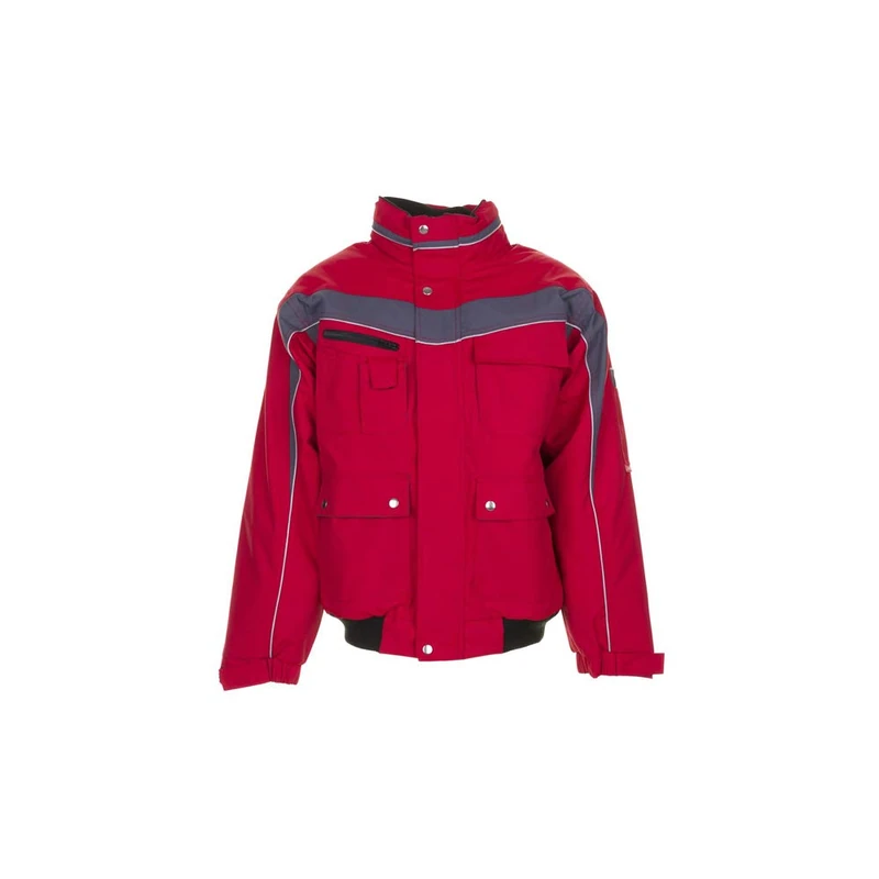 Planam 2597048 Size Medium "Plaline" Winter Blouson - Red/Slate