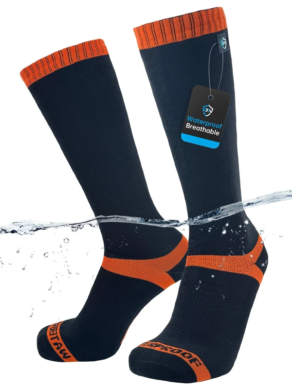 Dexshell Waterproof Hytherm Pro Socks , Black/orange, S