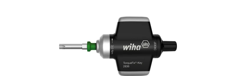 Wiha 283601380" Torque Fix Screwdriver, Black/Silver, 3.8 Nm