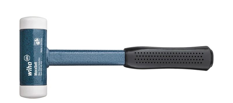 Wiha 802140 No Recoil Very Hard Soft-Faced Hammer with White Heads, Multi-Colour, 40 mm