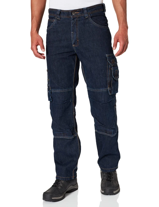 DASSY® Knoxville Stretch work jeans with knee pockets - size 54 - JEANS BLUE