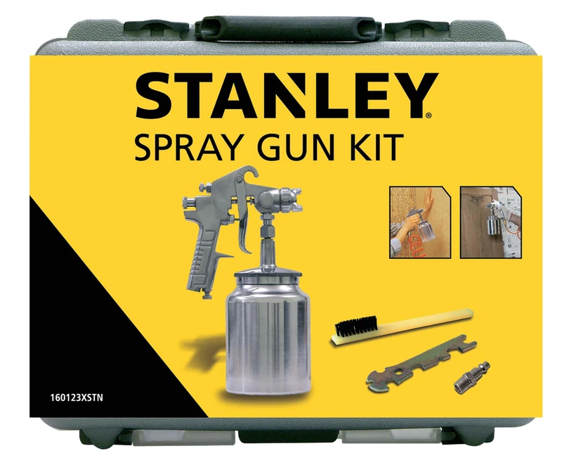 Stanley Accessory for Air Compressors Mounted 160123XSTN Metal Spray Gun Kit
