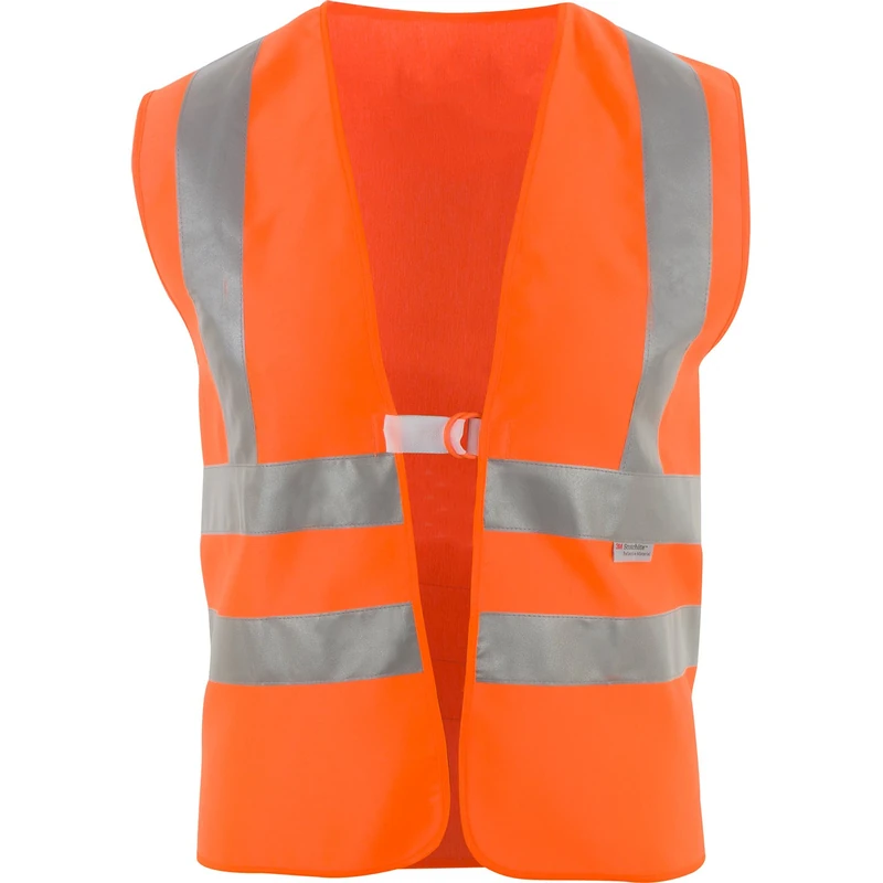 Asatex WTP3 High Visibility Vest with Double Ring Closure, Bright Orange - Image 1