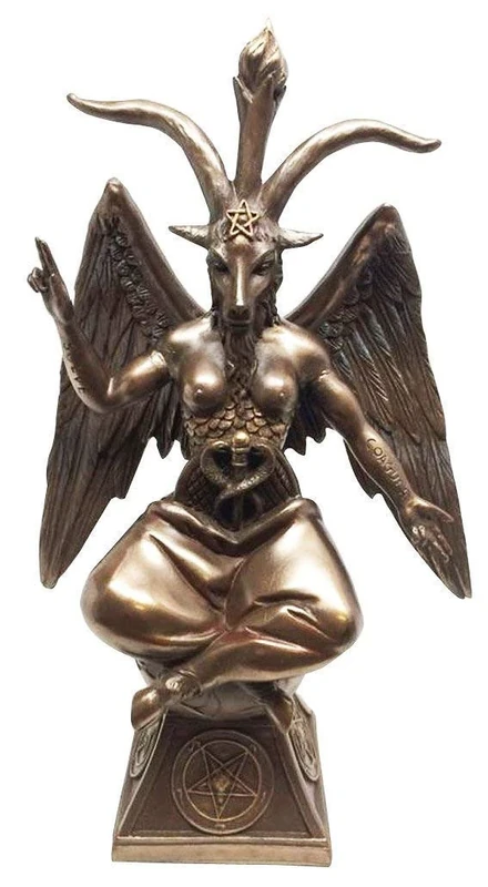 Pacific Giftware Goat Baphomet Satanism Sabbatic Sculpture, Bronze