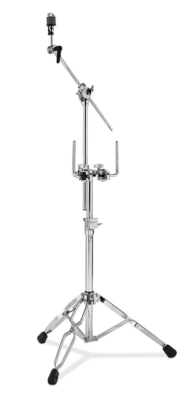 Drum Workshop 9000 Series Double Tom Stand with DWSM934 Boom Cymbal Arm, Chrome