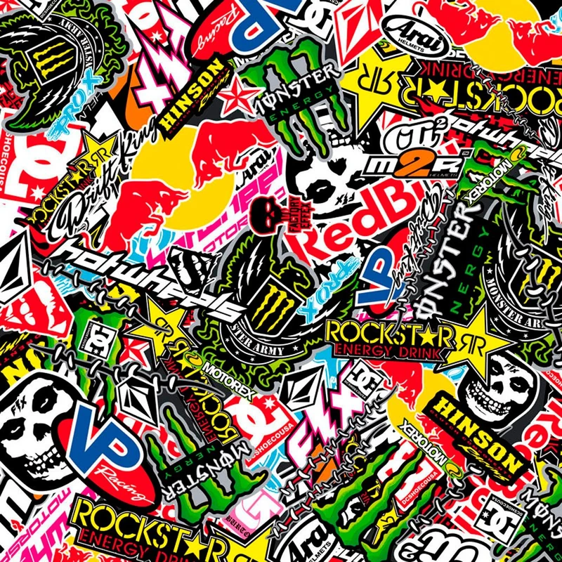 AUTO-STYLE AutoStyle Stickerbomb Film - Graffiti design 2 - Roll 60x200cm - self-adhesive - Image 1