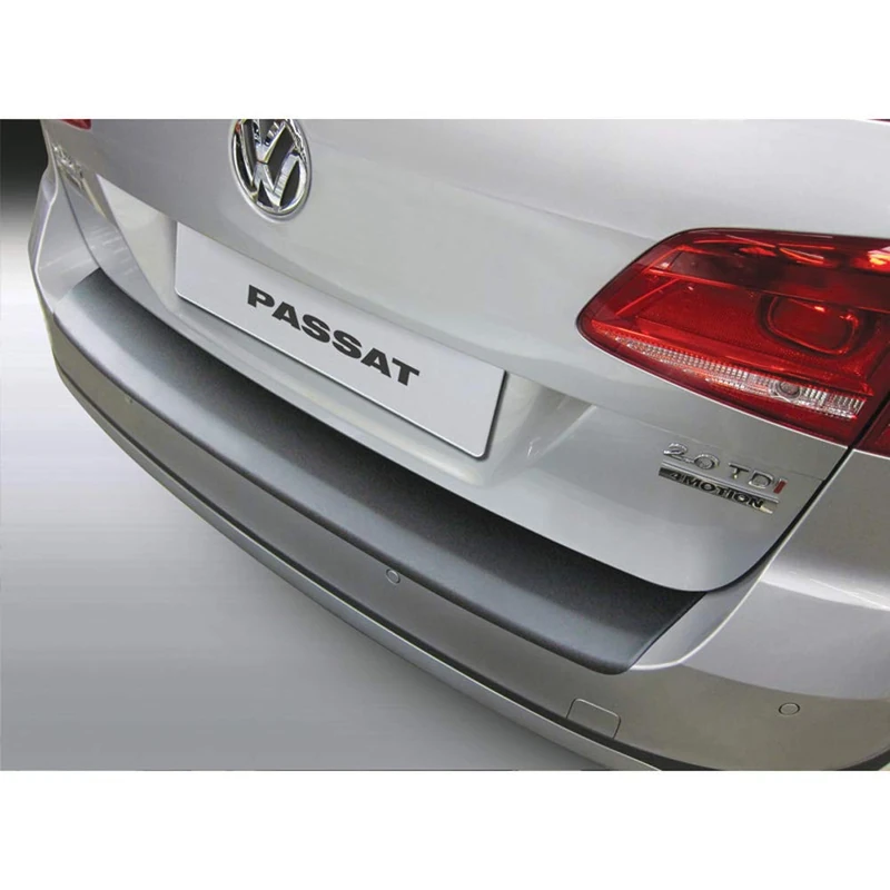 ABS Rear Bumper Protector Compatible with Volkswagen Passat 3C Variant Alltrack 2011-2014 Black