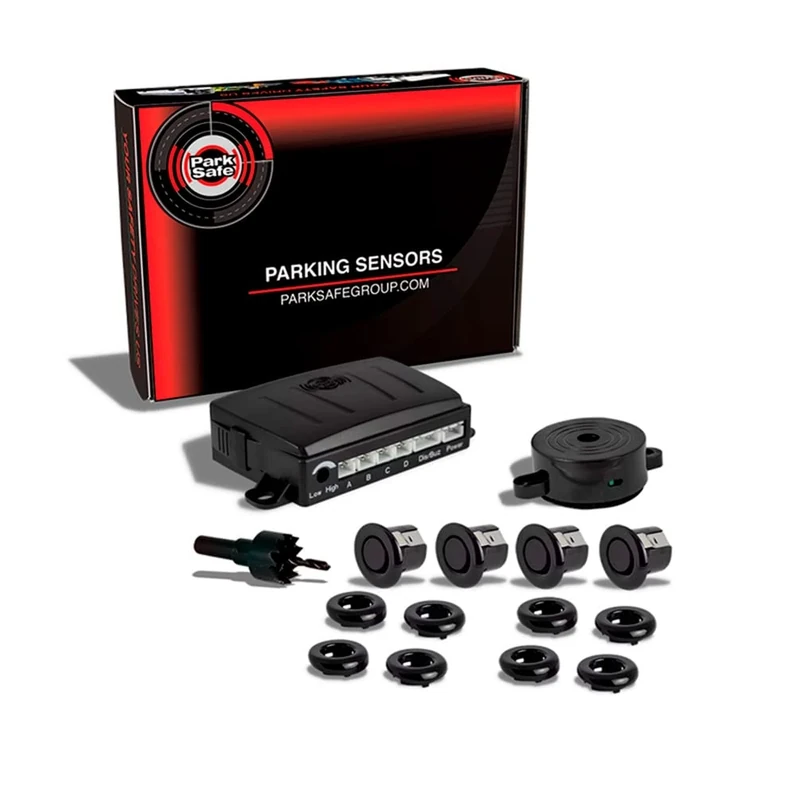 ParkSafe 'Multi-Angle' Back-up alert (Tow-bar compatible) incl. 4 Gloss Black Sensors/Buzzer (12/24V)