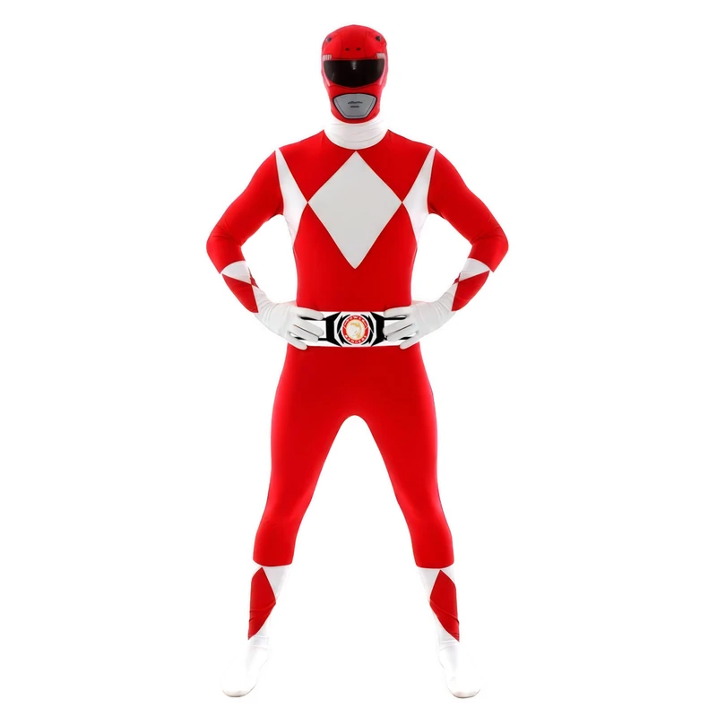 Morphsuits Men's Power Rangers Adult Sized Costume, Red, M UK