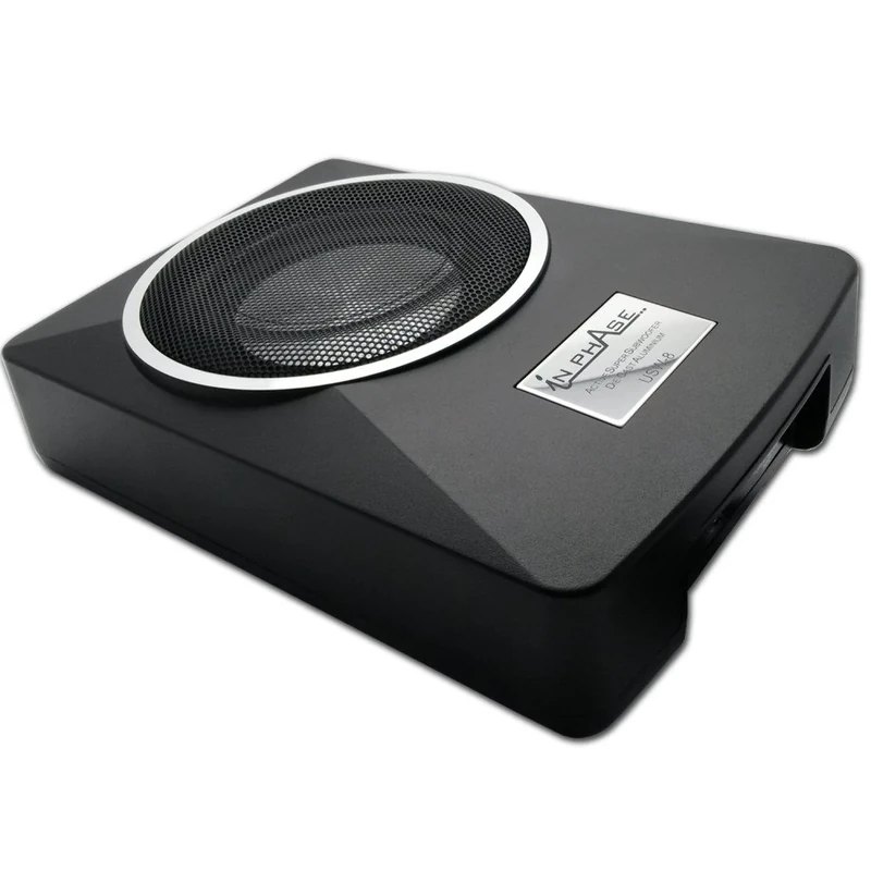 In Phase USW8 Die-Cast Aluminium Compact Underseat Subwoofer, 300 W