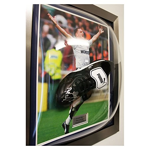 MemorabiliaOutlet Paul Gascoigne Spurs Gazza Signed Puma Football Boot Framed - Tottenham +COA - Image 1