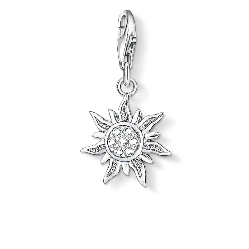 Thomas Sabo Sun Charm Pendant - 925 Sterling Silver