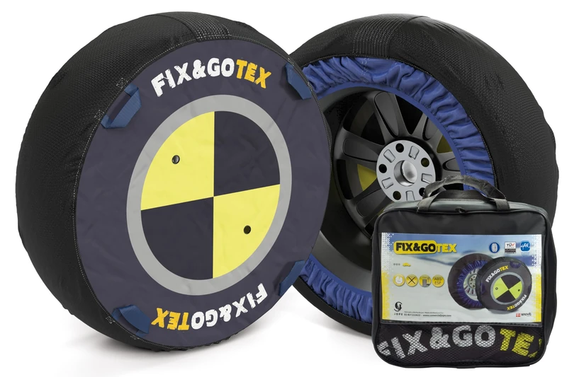 FIX & GO TEX FIXGOTEX-A Textile Snow Chain, Set of 2 - Image 1