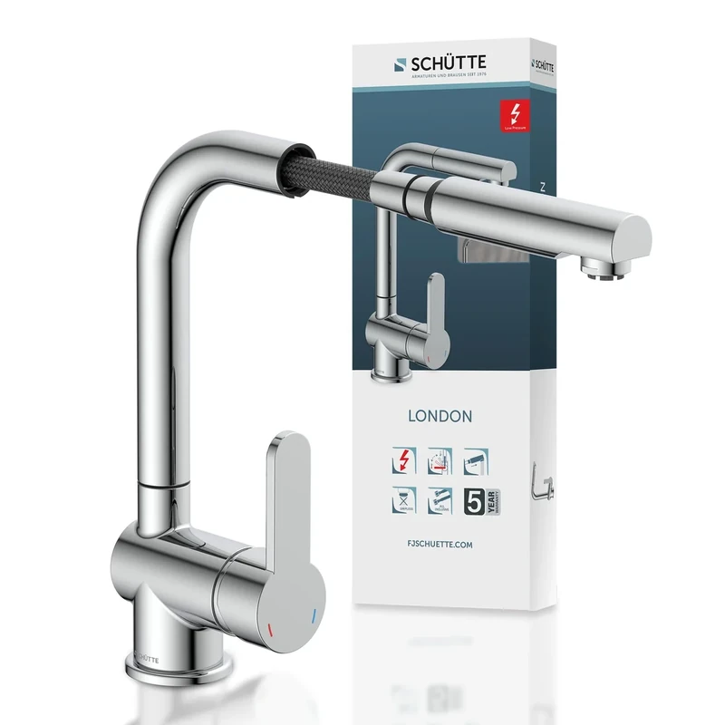 F.J. Schütte London 79719 Sink Tap Chrome - Image 1