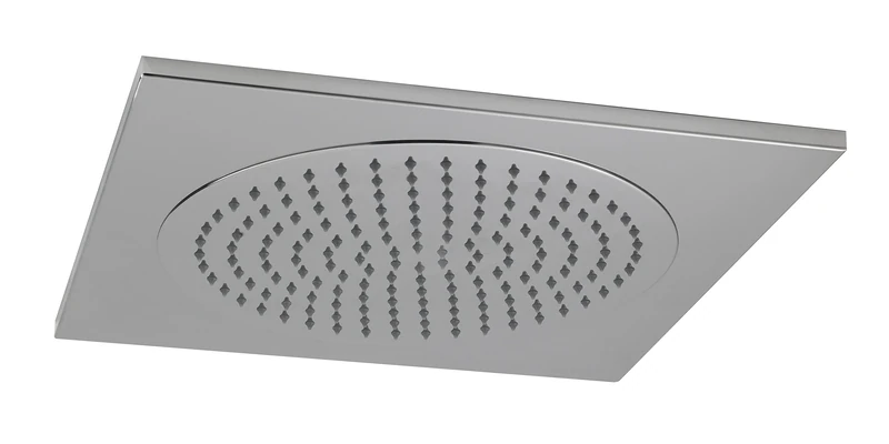 Hudson Reed Showerhead HEAD82 ǀ Modern Bathroom Square Ceiling Tile Fixed Shower Head, 72mm x 500mm, Chrome, 500mm x 500mm