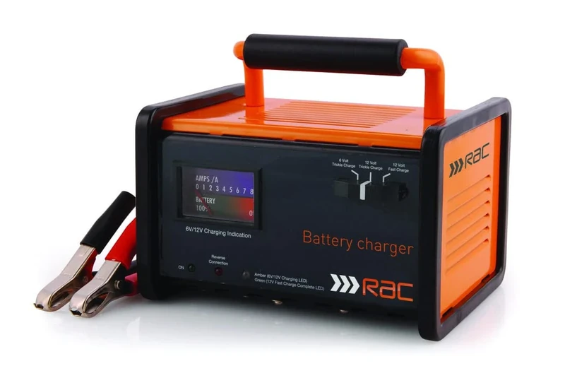 Hilka RAC-HP026 12A Battery Charger, Black Orange