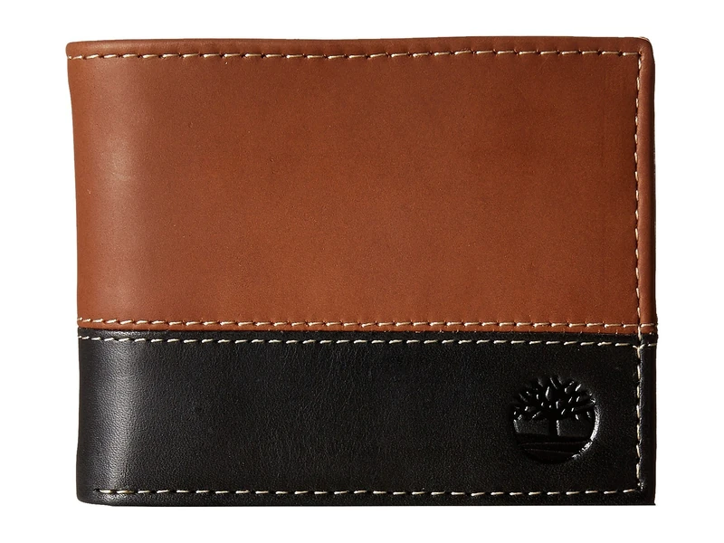Timberland Men's Genuine Leather Hybrid Trifold Wallet - Image 1