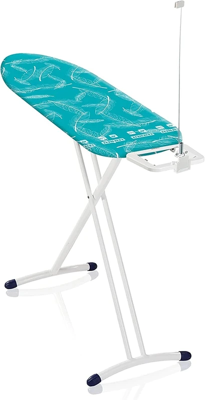 Leifheit Ironing Board Air Board M Solid for fast Ironing, Iron without Creases, extra light Ironing Board for Steam Iron for Smooth Laundry, 120 x 38 x 76-100 cm