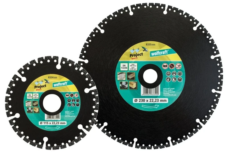wolfcraft Diamond Cutting Disc “Pro Multi”, Ø 230 mm I 8335000