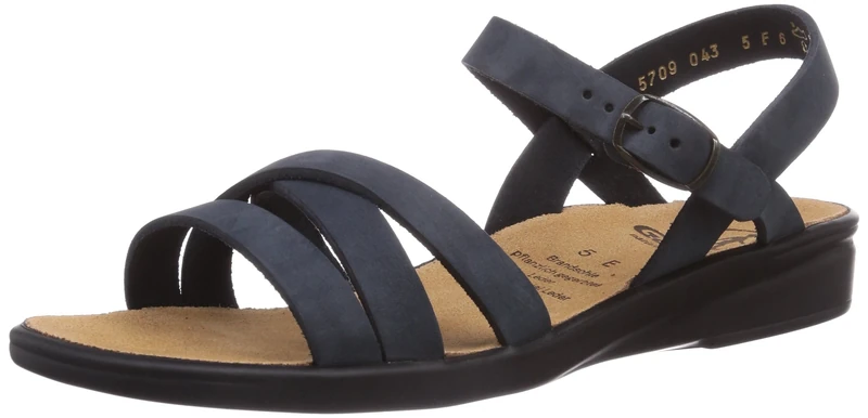 Ganter SONNICA, Weite E, Women’s Open Sandals, Blue - Blue (ozean 3000), 5.5 UK (38.5 EU)