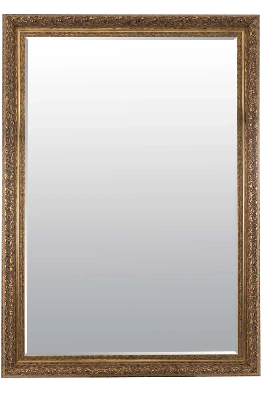 Bevelled Elegant Hand Made Large Gold Ornate Mirror 6ft10 x 4ft10 208cm X 147cm