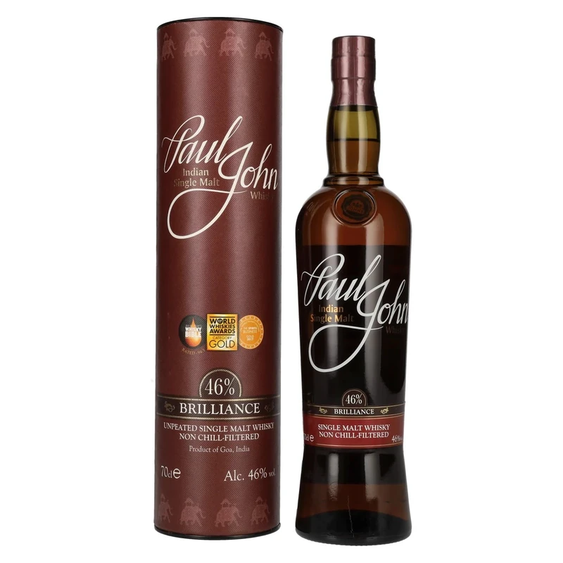 Paul John Brilliance Indian Single Malt Whisky 70 cl