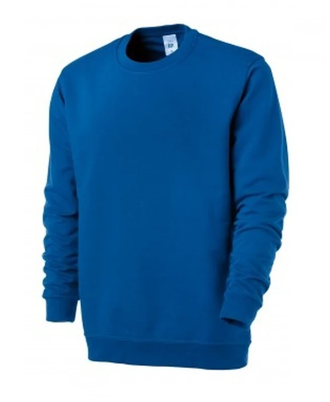 BP 1623-193-13-S, Unisex sweatshirt, Long sleeve, round neck, knitted cuffs and hem 320,00 g/m², Reinforced cotton royal blue, S