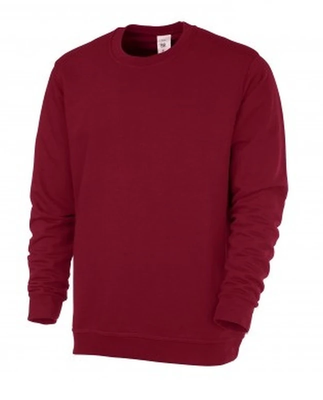 BP 1623-193-82-3XL, Unisex sweatshirt, Long sleeve, round neck, knitted cuffs and hem 320,00 g/m², Reinforced cotton claret, 3XL