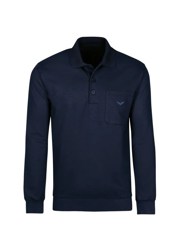 Trigema Men's 674602 Sweatshirt, Blau (Navy 046), XXXXXL - Image 1