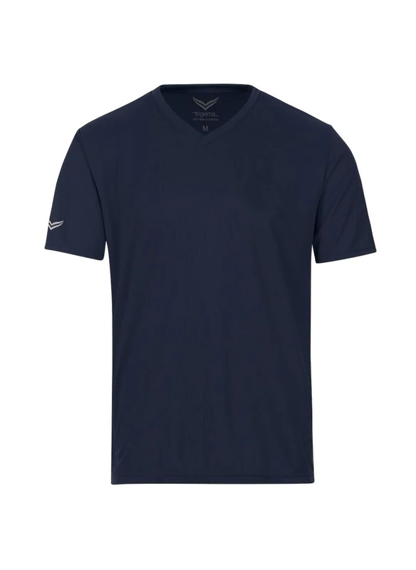 Trigema Women's 544203 Sports Shirt, Navy, M