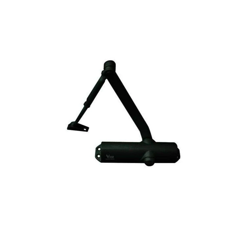 Vigor 24780-10 Door Closer with Stopper, Power Size: EN3, Black